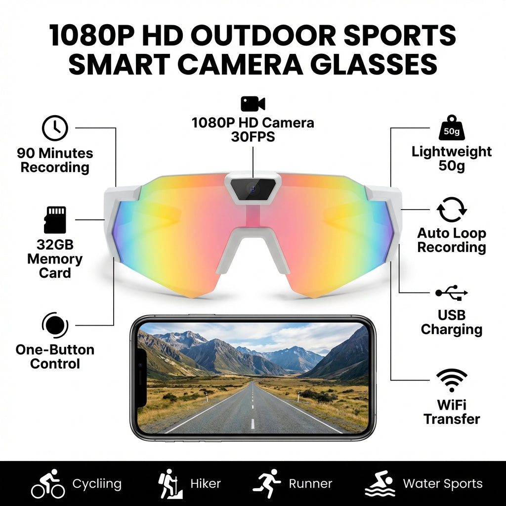 DOUÉ Aero Camera Sport Glasses